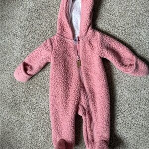 Carters Pink Newborn Fleece Bunting